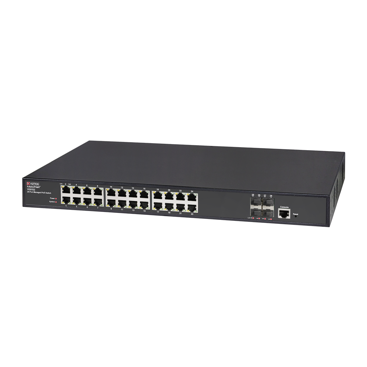 Vigitron VI30132 | 24-Port 1G, Ieee 802.3Bt Poe,10Gbe Uplink, L2+/L3 Managed Poe Switch