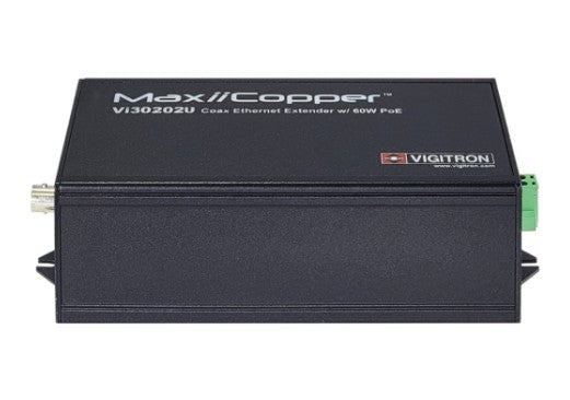 Vigitron VI30202U | Coax Ethernet Extender w/60W PoE & DC input