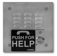 Viking Electronics E-1600-30-IP | Emergency Phone, 14 ga. 316 Stainless Steel Enclosure, 5 inch H, 5 inch W, 2-1/4 inch D