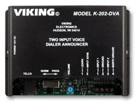 Viking Electronics K-202-DVA | Voice Alarm Dialer, 5-1/4 inch L, For Use With RC-2A and RC-3 Remote DTMF Controllers