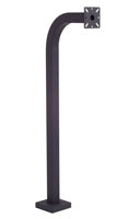 Viking Electronics VE-GNP | Gooseneck Pedestal, For Use With VE-5x5, VE-6x7 and VE-5x10 Backboxes, Cold Rolled Steel, 72 inch H