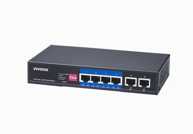 Vivotek AW-FET-060P-060 | 6 Ports Unmanaged POE Switch