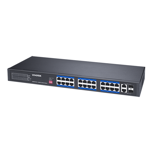 Vivotek AW-FGT-260P-370 | 26 Ports Unmanaged PoE Switch