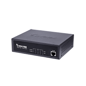 Vivotek AW-GET-050A-065 | Unmanaged High Poe Switch, 4Xge Poe + 1Xge, 65W
