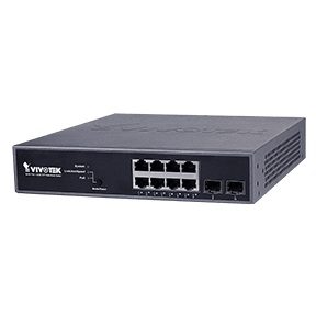 Vivotek AW-GEV-104B-130 | 8Xge Poe + 2Xge Sfp Vivocam Web Smart Managed Switch, Poe Power Budget 130W, Networkview Application Integrated
