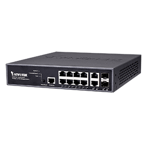 Vivotek AW-GEV-107A-130 | Vivocam L2+ Managed Poe Switch: 8-Port Gbe Rj45(Poe) + 2-Port Gbe Rj45/Sfp + 1-Port Rj45 Console Layer, 130W