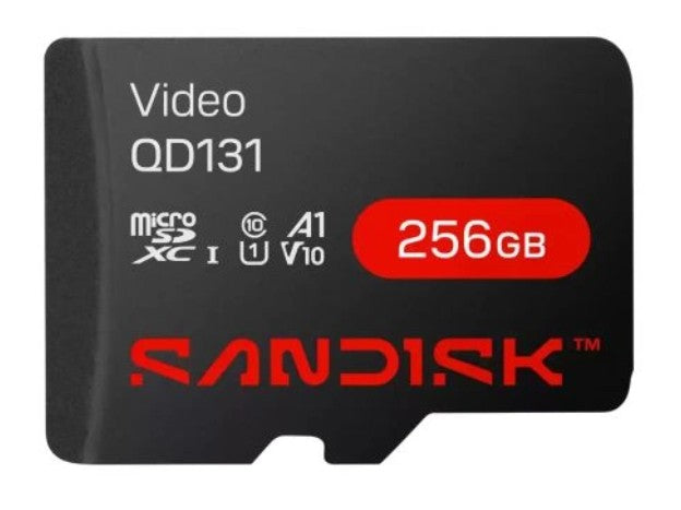 Vivotek SDSDQAS5-256G | Sandisk Video MicroSD Cards - 256GB