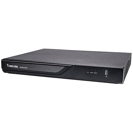 Vivotek V5K6T3B2 | 8 Channel NVR 64Mbps Max Throughput - No HDD with Built in 8 Port PoE