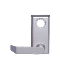 Von Duprin 230L SP28 | Exit Device Trim, Lever, 2-5/8" Projection, 3/4" Depth Cast Zinc Escutcheon, Sprayed Aluminum, For 22 Series Device