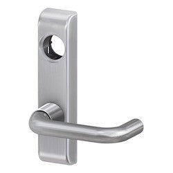 Von Duprin 360L US26D LHR | Rim Exit Device Trim, Lever Control, Left Hand Reverse, 3" Projection/09, Satin Chrome Plated, With Cam Kit