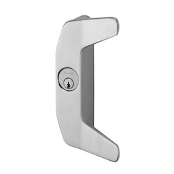 Von Duprin 386NL US26D LHR | Rim Exit Device Trim, Night Latch, Left Hand Reverse, Satin Chrome Plated, For Storeroom