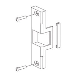 Von Duprin 6113FS US32D 12VDC | Rim Exit Device Strike, Fail Safe, 12 Volt DC, 3/4" Latch Bolt Throw, 6" Length Face Plate, Satin Stainless Steel