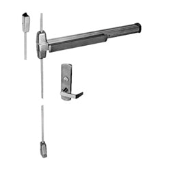 Von Duprin 9927L-F US26D RHR 36X84 | Exit Device, Fire Rated Surface Mounted Vertical Rod, Fire Rated, Lever Trim, Grooved Case, 36" L