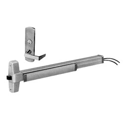 Von Duprin EL99L US26D LHR 36 | Electric Latch Retraction Rim Exit Device, Left Hand Reverse, Grooved Case, Lever Trim, 36" Length, Satin Chrome