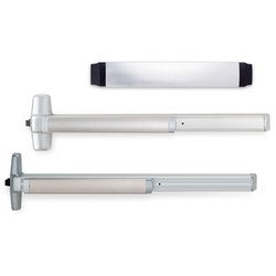Von Duprin QEL9827L-DT US26D LHR 48X84 | Quiet Electric Latch Retraction Rod Exit Device, Smooth Mechanism Case, 48" L, Rigid-Dummy Lever Trim