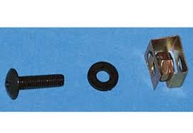 Winsted G8101 Panel Bolts and Clips with Captive Nuts (Pack of 100; Silver)