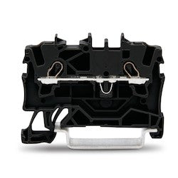 Wago Corporation 2001-1205 | 2-Conductor Terminal Block, 22–14 AWG, Ex II Rated, Black