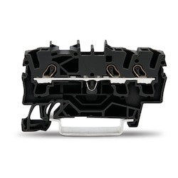 Wago Corporation 2002-1305 | 3-Conductor Through Terminal Block, 22–12 AWG, Ex II Rated, Black