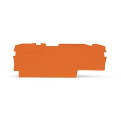 Wago Corporation 2002-1792 | End Plate, 1.0 mm Thick, For 2002-17xx Terminal Blocks, Orange