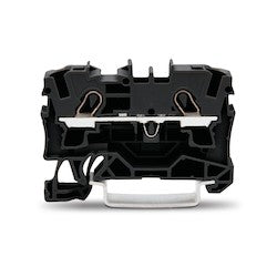 Wago Corporation 2004-1205 | 2-Conductor Through Terminal Block, 20–10 AWG, Ex II Certified, Black