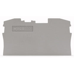 Wago Corporation 2006-1291 | End and Intermediate Plate, 1 mm Thick, Gray