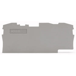 Wago Corporation 2006-1391 | End and Intermediate Plate, 1 mm Thick, Gray