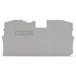 Wago Corporation 2010-1291 | End and Intermediate Plate, 1 mm Thick, Gray