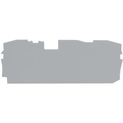 Wago Corporation 2010-1391 | End and Intermediate Plate, 1 mm Thick, Gray