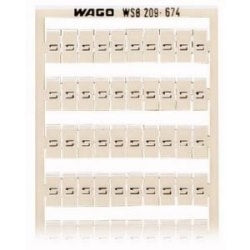 Wago Corporation 209-674 | WSB Quick Marking System, Vertical Marking “L1”, 100 Markers, For 5–17.5 mm Width, 10 Strips × 10 Markers Per Card