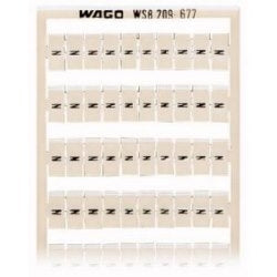 Wago Corporation 209-677 | WSB Quick Marking System, Vertical Marking N, 5–17.5 mm Width, 10 Strips x 10 Markers, Consecutive Numbers (100 pcs)