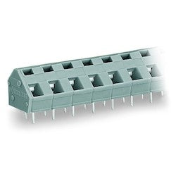 Wago Corporation 236-508 | PCB Terminal Strip, 2 Solder Pins per Pole, 8-Pole