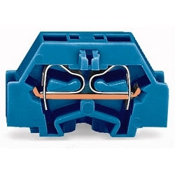 Wago Corporation 261-304 | Single-Conductor Terminal Block, With Fixing Flange, Blue