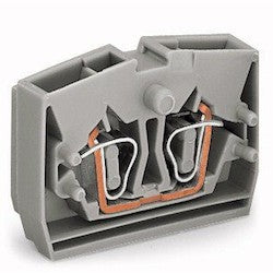 Wago Corporation 264-321 | 2-Conductor Center Terminal Block, For Use Between End Plate and End Terminal Block with Fixing Flanges