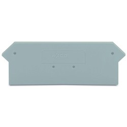 Wago Corporation 279-316 | End and Intermediate Plate, 2 mm Thick, Gray