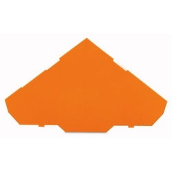 Wago Corporation 280-321 | End and Intermediate Plate for Triple-Deck Terminal Blocks, Orange