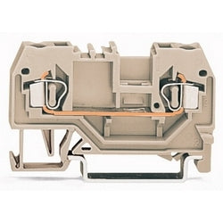 Wago Corporation 280-992 | 2-Conductor Through Terminal Block, 12–24 AWG, Suitable for Ex E II, Gray