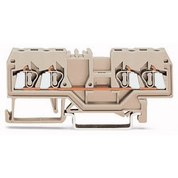 Wago Corporation 280-994 | 4-Conductor Through Terminal Block, 12–24 AWG, Ex II Certified, Gray