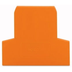 Wago Corporation 281-309 | Terminal End Plate, 2.5 mm / 0.098 in, Orange