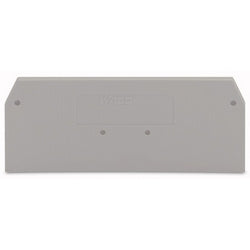 Wago Corporation 281-324 | End and Intermediate Plate, 2.5 mm Thick, Gray