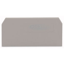 Wago Corporation 281-328 | End and Intermediate Plate, 2.5 mm Thick, Gray