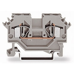 Wago Corporation 281-601 | 2-Conductor Through Terminal Block, Gray