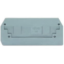 Wago Corporation 282-325 | End and Intermediate Plate, 2.5 mm Thick, Gray