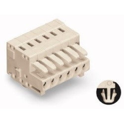 Wago Corporation 734-112 | 12-Pole Female Connector, Pin Spacing 3.5 mm (0.138 in), 100% Mismating Protected, With Coding Fingers