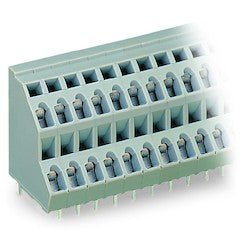 Wago Corporation 736-116 | PCB Terminal Block, Double-Deck, 2.5 mm², 5 mm Pin Spacing, 2x16 Pole, CAGE CLAMP®