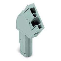 Wago Corporation 769-102/022-000 | 2-Pole Female Plug, 1-Conductor, Angled, Gray