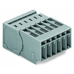 Wago Corporation 769-605 | 5-Pole Plug with Cage Clamp Connection, Gray