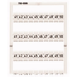 Wago Corporation 793-5506 | Multi Marking System, Horizontal Labels 41–50
