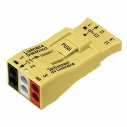 Wago Corporation 873-903/K194-4045 | 3-Pole Pushwire Connector for Luminaire Disconnect, Switching & Dimming Applications