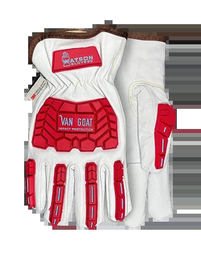 Watson Gloves USA 9547TPR-M | Watson Gloves Van Goat Cut-Resistant Lined Goatskin Drivers Gloves with Impact Resistance, Medium