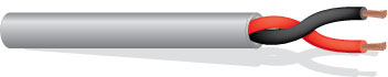 West Penn Wire 25221BGY1000 | Communication Cable, 1000 ft. L, 300 V, 22 AWG, Stranded